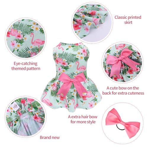 Image of CuteBone Dog Mesh Dress Puppy Sundress Pet Outfit Summer Fashion for Small Dogs Girl Cat Clothes