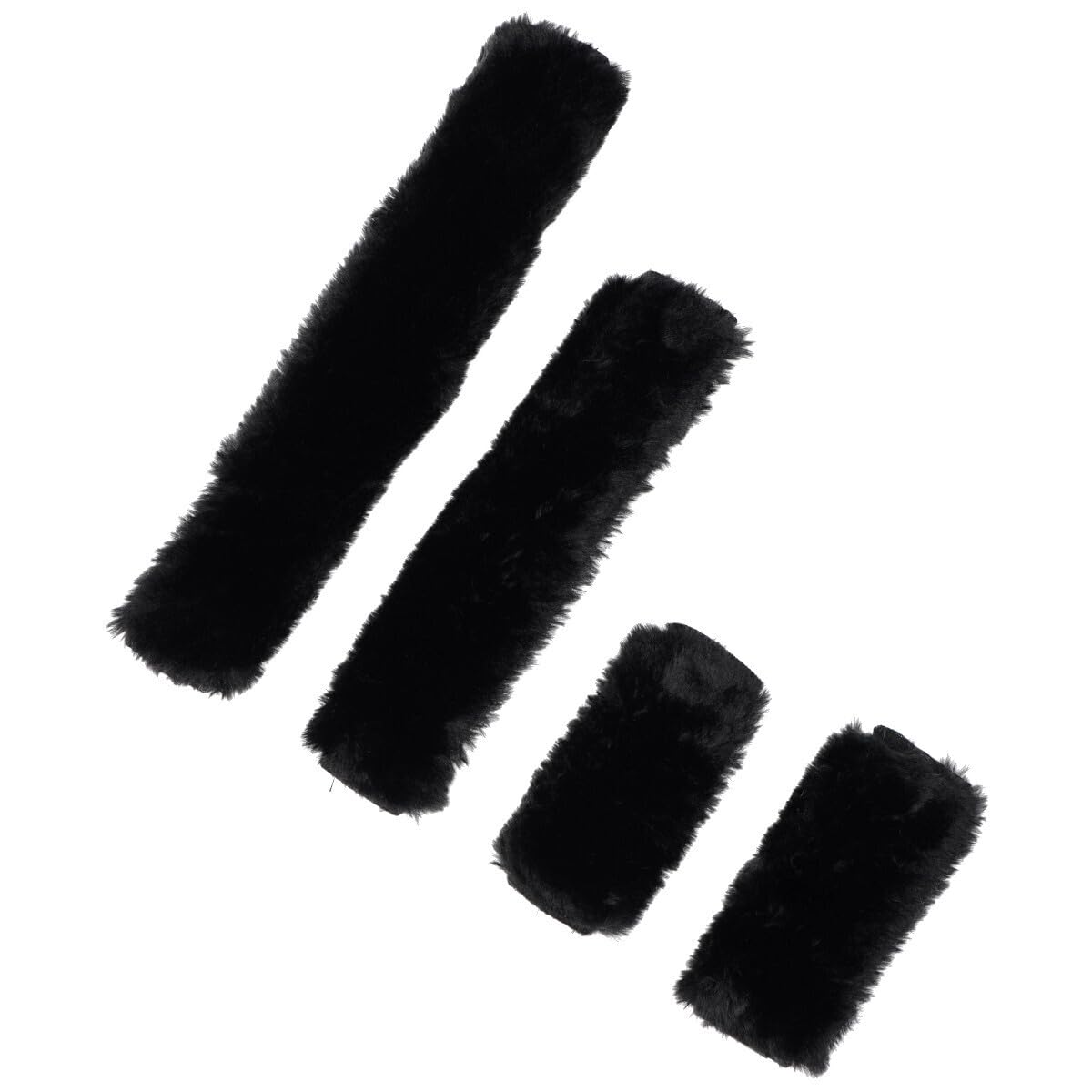 LeMieux Simuwool 4-Piece Headcollar Set Black
