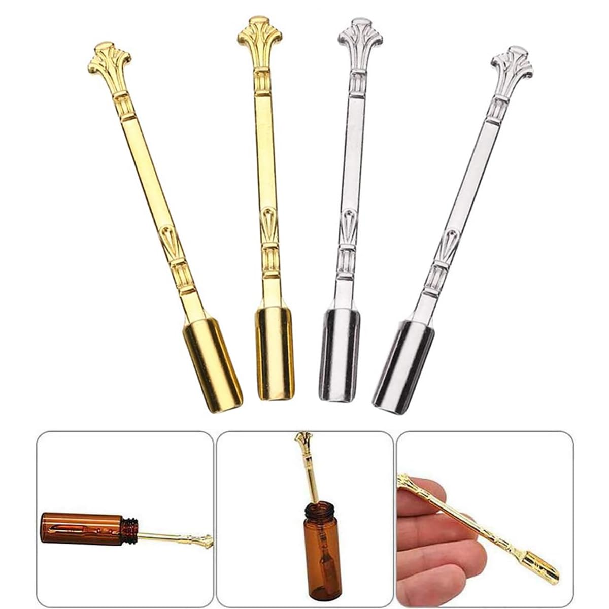 Khazna Mini Shovel Spoon Set - 4pcs Elegant Spatula Spoons for Salts, Sugar, and Condiments - Ideal Gifts for Women