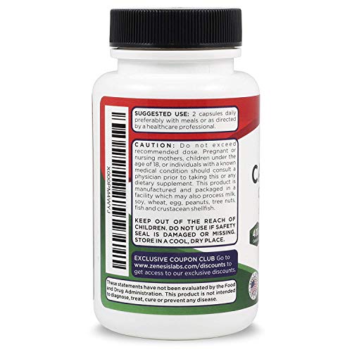 image for Zenesis Labs Candida Cleanse Detox Caprylic Acid Supplement - 60 Capsu