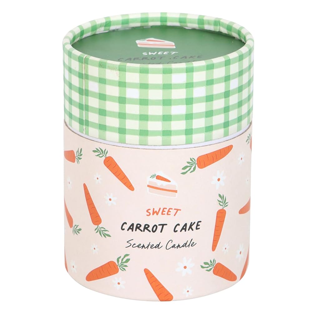 Sweet Carrot Cake Candle, Freshly Baked Scent, Charming Cake & Carrot Packaging, Perfect for Spring & Easter, Ideal Gift for Housewarmings & Celebrations, Long-Lasting Fragrance.