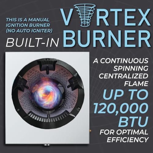 concord professional vortex burner stainless steel commercial wok range single burner outdoor propane stove great for stir fry outdoor kitchen asian cuisine