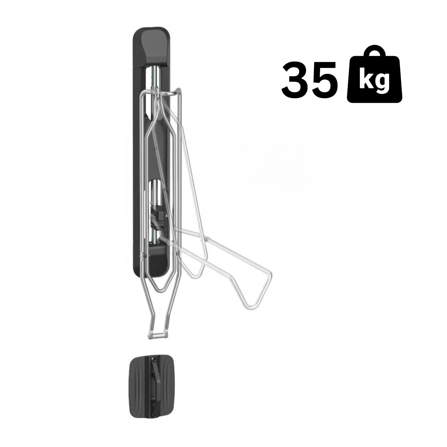 Fahrradhalterung Wand Schwenkbare Wandhalterung bis 35 kg, passend für 54 bis 70 mm Reifenbreite, für platzsparende Aufbewahrung in Garage