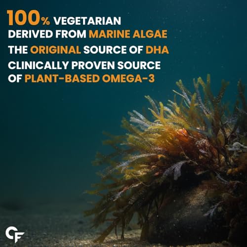 Image of Carbamide Forte Veg Omega 3 2000mg | Plant- Based Omega 3 Supplement with 20% Algal DHA | Supports Heart, Brain & Eye Health - 120 Capsules (Pack of 2)