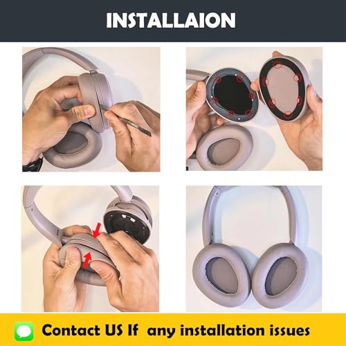 Repuesto Cojines de Auriculares JBuds Lux Earpads para JLab JBuds Lux ANC, Almohadillas de Cuero Protein Softer y Espuma de Memoria miniatura 4