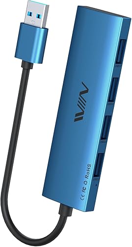 Miniatura 19 de Concentrador USB 3.0, extensor divisor USB de 4 puertos, adaptador portátil multipuerto de datos para laptop, Xbox, unidad flash, disco duro,