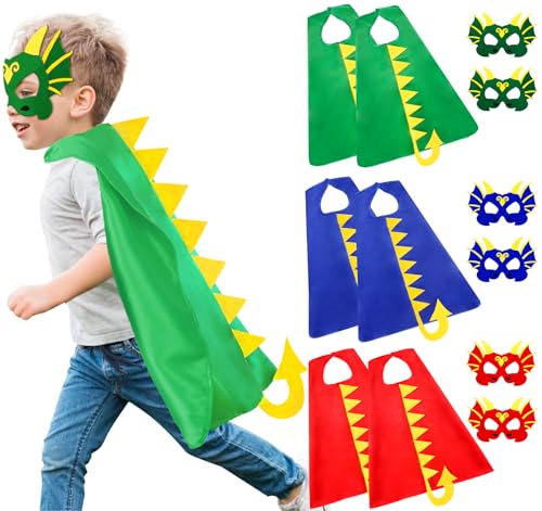 Disfraz completo de dinosaurio para niños, 6 piezas miniatura 1