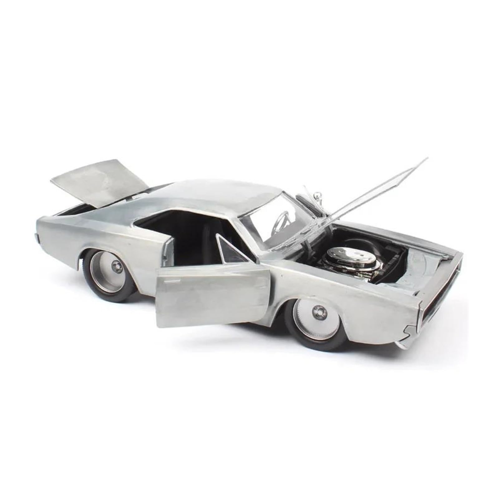 Metallo Scala Replica 1 24 1968 Dodge Charger modello auto sportiva lega pressofusa collezione decorazioni per la casa Hobby Veicoli Giochi Set