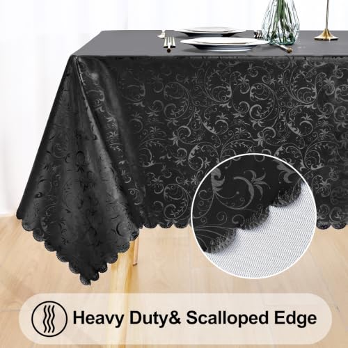 Image of Smiry Rectangle Waterproof Heavy Duty Vinyl Tablecloths, 60 x 84 Inch