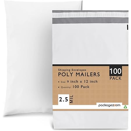 Shipping Bags X Inches Poly Bubble Ailers, 50 Pack