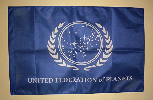 United Federation of Planets banner Flag Star Trek...