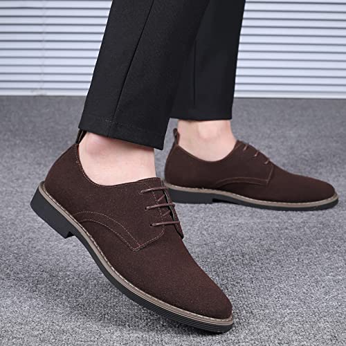 Men's Suede Oxford Shoes Lace Up Business Classic Casual Dress Shoes for Men4