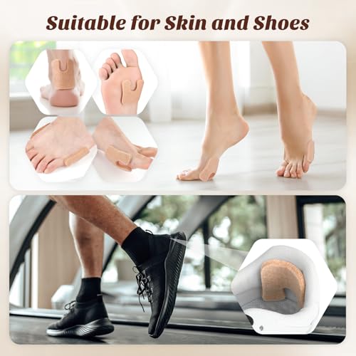 Image of Callus Cushions for Feet 72PCS, U Shape Metatarsal Pads, Soft Felt Adhesive Corn Pads for Bottom of Foot, Heel Protectors for Pain Relief, Portable Callus Pads for Women Men