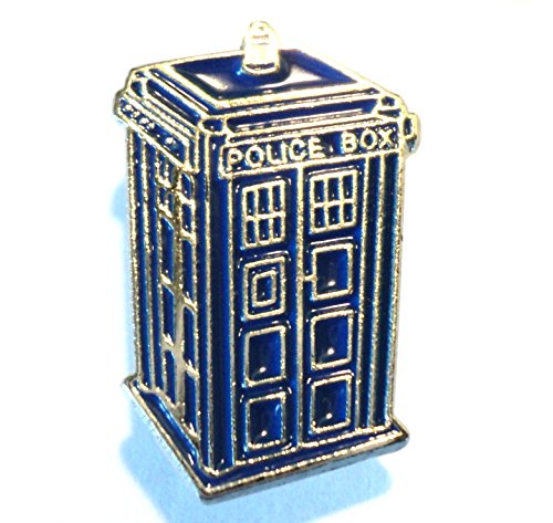 Doctor Who Tardis Time Machine Police Call Box Metal Enamel Pin Badge