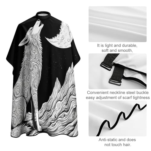 Capa impermeable profesional grande para barbería miniatura 4