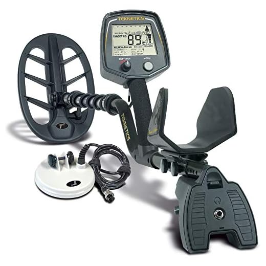 Teknetics T2LTD-BLK T2 Special Edition Metal Detector with 5-Inch and 11-Inch DD Coils