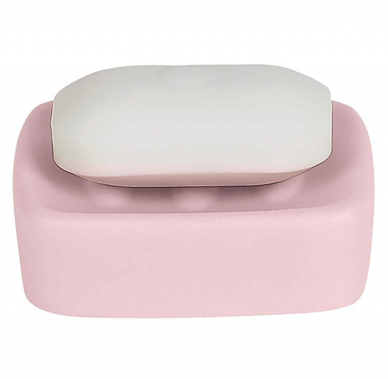 Spirella Retro Ceramic Soap Dish Pastel Pink