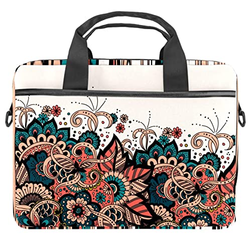Sac à bandoulière pour ordinateur portable 13 13.3 14.5 pouces, sacoche arabesque multicolore