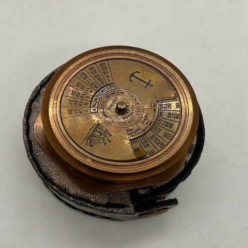 Brújula de Latón Antiguo Náutica Tamaño Bolsillo Vintage miniatura 4