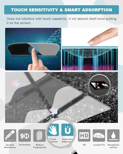 Image of CDEFG Tempered Glass for 2026 Audi A5 / 2026 Audi A6 Screen Protector, 14.5 Inch Touchscreen & 11.9 Inch Instrument, for 2026 Audi A5 A6 Screen Cover HD Anti Fingerprints