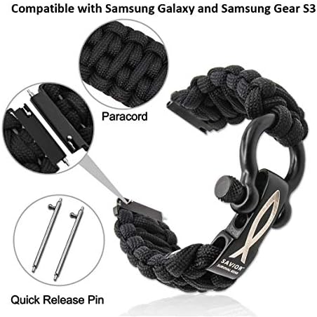 paracord watch band gear s3