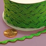 Apple Green Ric Rac Trim, 5mm X 22Yd