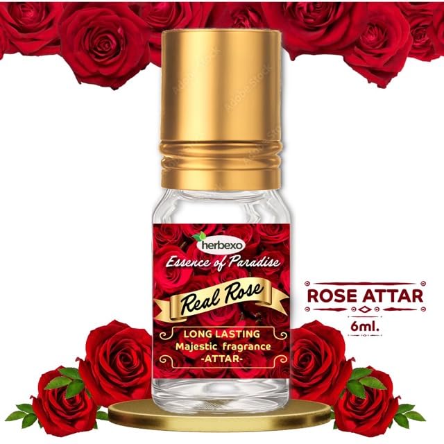 Image of Lavender Attar & Rose Attar Combo | Pure Natural Ittar /Itra | Long Lasting Perfume Oils | Alcohol-Free | 6ml x 2 Roll-On Bottles for Men & Women