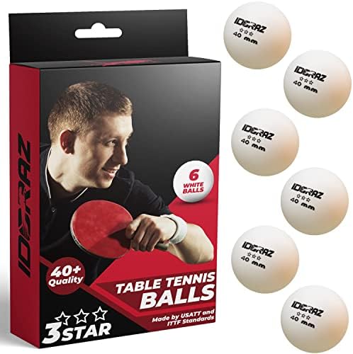Idoraz Ping Pong Balls (6pack White)