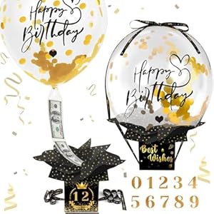 Sunwuun SR01 Geburtstagsgeschenk Überraschungsbox mit Ballons