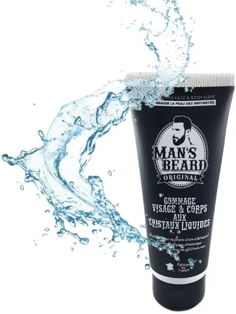 Gommage Barbe Man's Beard - Exfoliant Visage & Corps aux Cristaux Liquides - 100 ml
