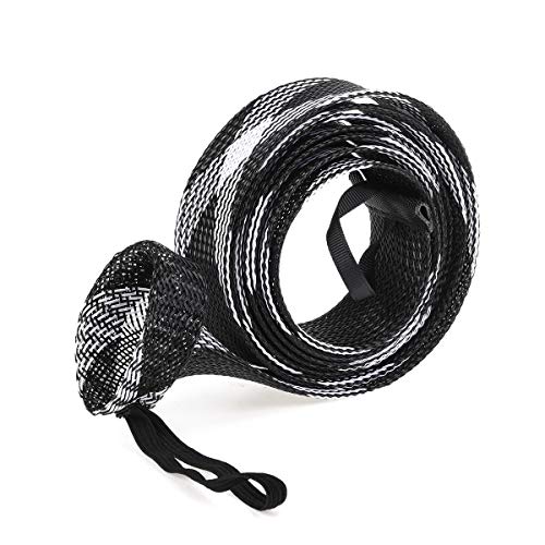 Capaci Fishing Rod Sleeve Braided Mesh Rod Protector Fishing Rod Sock Cover Pole Glove Tools 10 Pcs (10Pcs 5Color With Strap) #TOP3