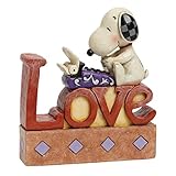 Jim Shore for Enesco Peanuts Snoopy Love Word Fig Figurine, 5