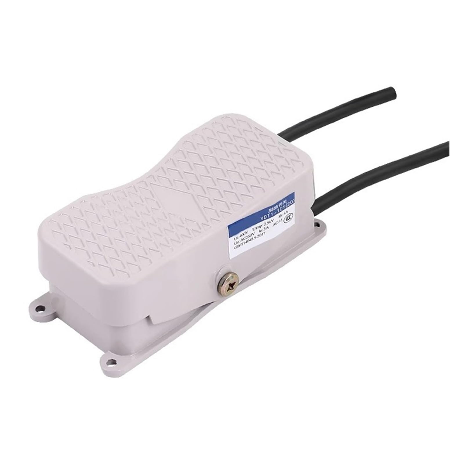 Controlador de pie YDT1-20 robusto en caja de aluminio con doble pedal para 220V