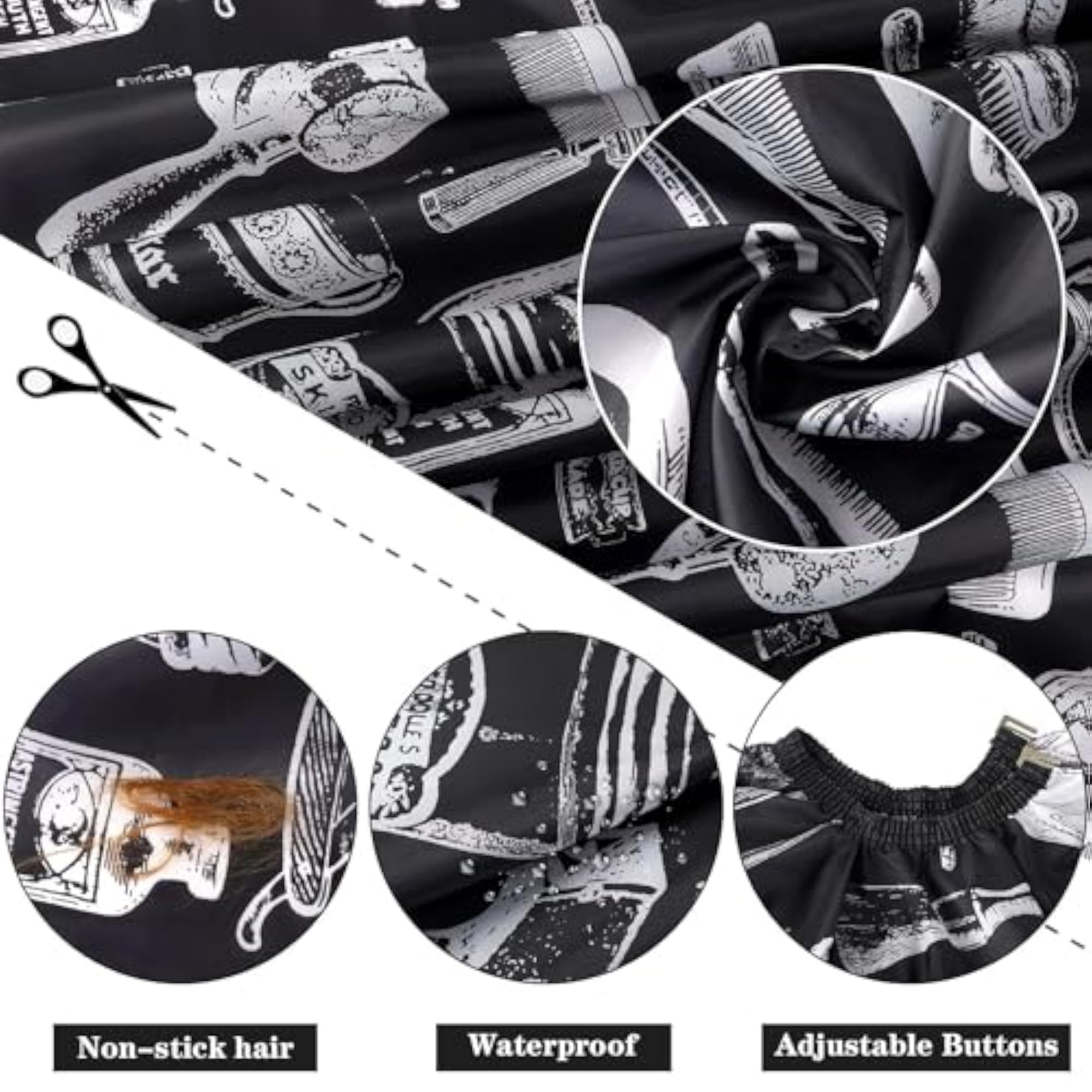 Professional Hair Cutting Cape Set