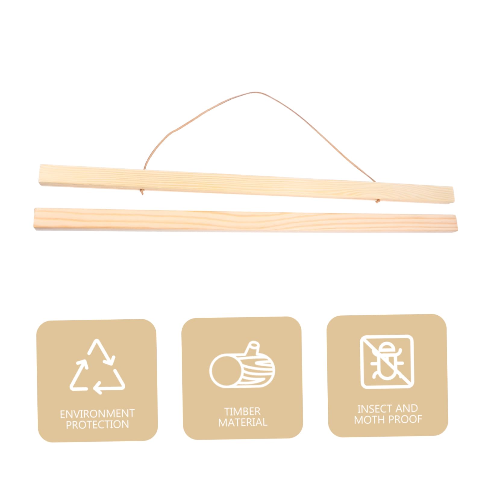 ABOOFAN 2stücke Magnetische Holz Posterleiste Aus Kiefer Einfaches Aufhängen Von Bildern Und Postern Für Zuhause Flexibles Design Mit Starkem Halt Für Kunstwerke Und Drucke