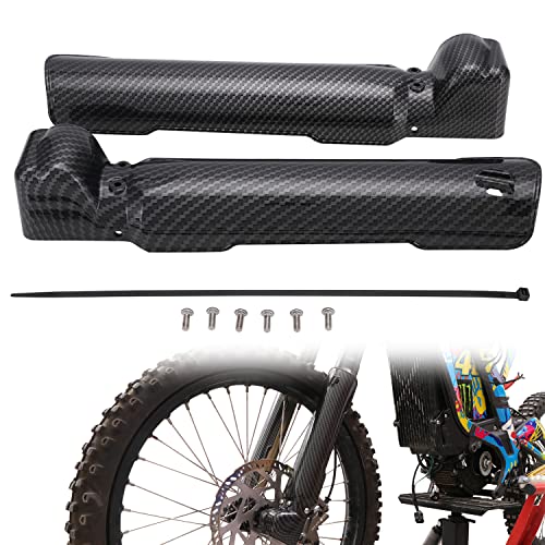Motorcycle Front Shock Covers,Fork Guards Shock Absorber Guard Fork Protectors for Sur Ron Light Bee S/X Sur Ron-Carbon Fiber Pattern