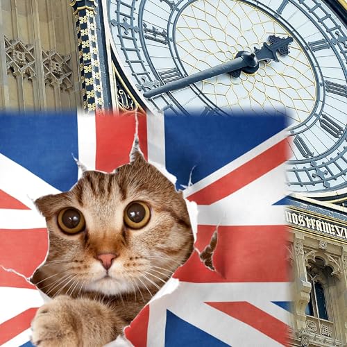 Comedy podcast. Life with Bucky. Ryan Gosling sends telegram. Nobel Prize winner Scottie McDougal and Kitty Cuckoo. Podcast Por arte de portada