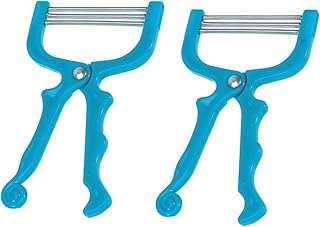 FRCOLOR 1 Conjunto 2Pcs Removedor De Pêlos Faciais Dispositivo De Remoção De Pêlos Rosto Threader Removedor De Pêlos Queixo Remoção De Pêlos Depilador Depilador Mola De Aço Inoxidável