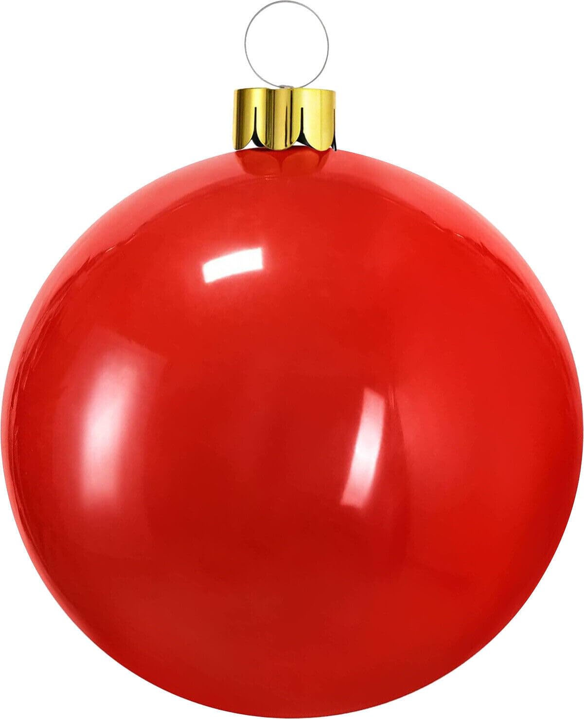 Urbn-Living Urbnliving Diameter 45Cm Red Inflatable Christmas Bauble Ball Decoration Xmas Tree Outdoor Hanging Ornaments
