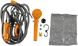 NGBFF Ducha De Coche Amarilla De 12 V, Ducha Portátil, Baño Autónomo + Accesorios,Herrajes Marinos