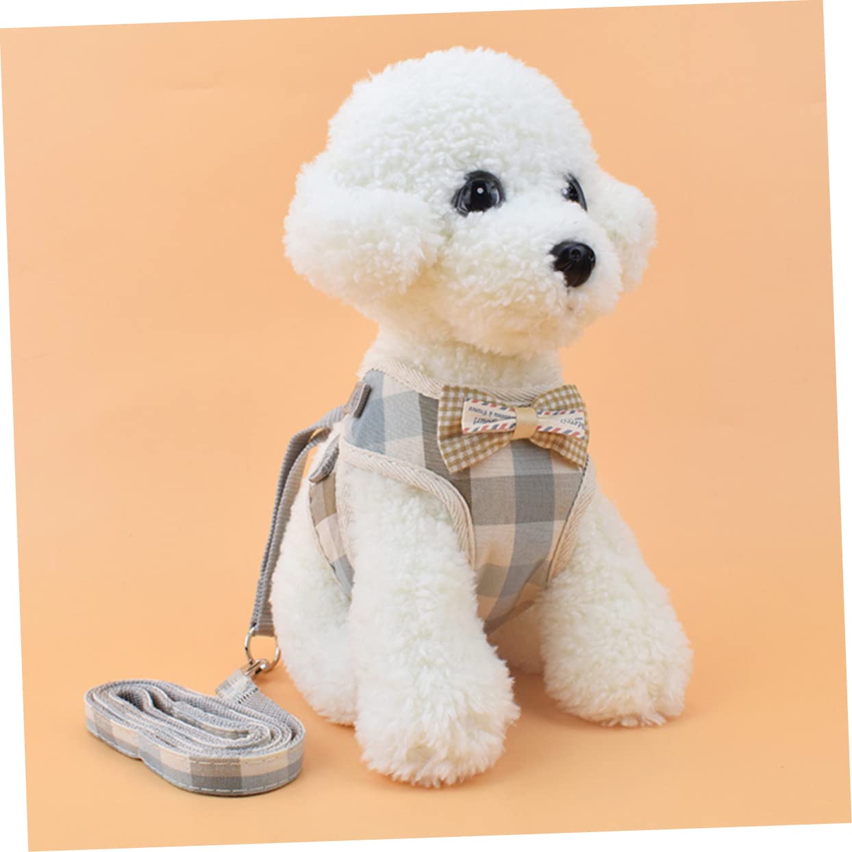 Didiseaon 3pezzi Pettorina Per Cani e Gatti Con Guinzaglio Costume Elegante Per Animali Domestici Materiale Traspirante e Resistente Adatta Per Passeggiate e Occasioni Speciali e Quadretti