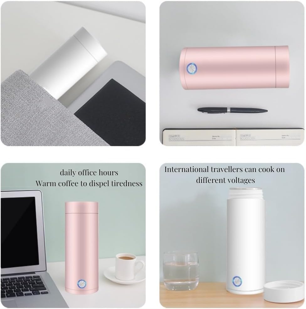 Hervidor eléctrico portátil mini 3 en 1 blanco miniatura 5