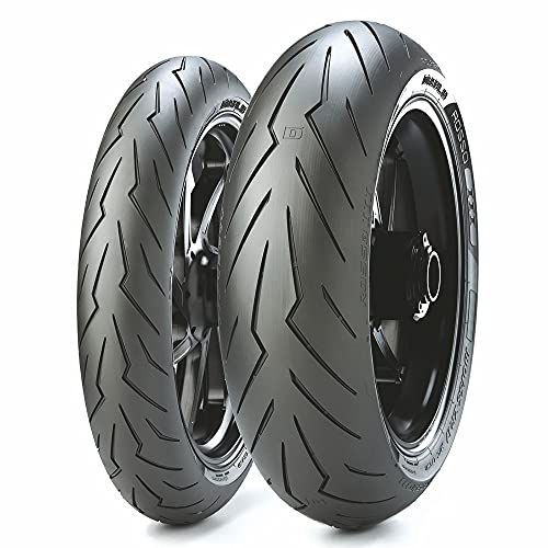 Pirelli Diablo Rosso III 120/70ZR17 Front Motorcycle Tire with Keychain 120/70-17 (Single)