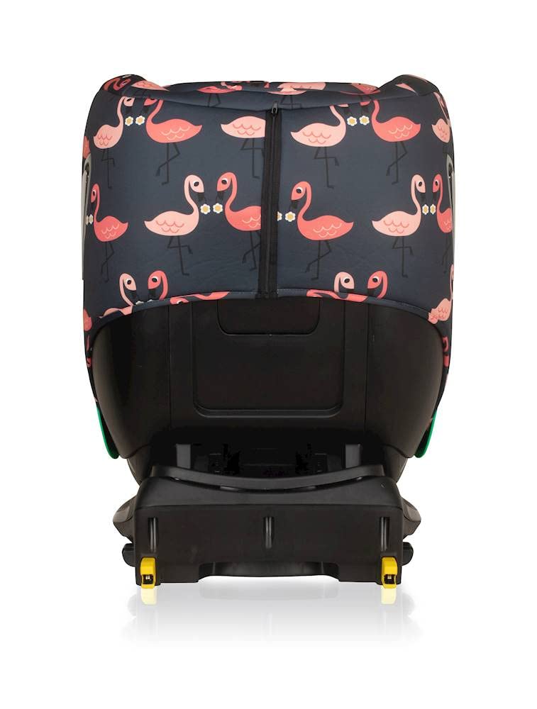 Cosatto Come & Go Rotate Kindersitz – 0-4 Jahre, Gruppe 0+/1, i-Size, ISOFIX, Seitenaufprallschutz, Anti Escape, Erweiterter Reboarder (Pretty Flamingo)
