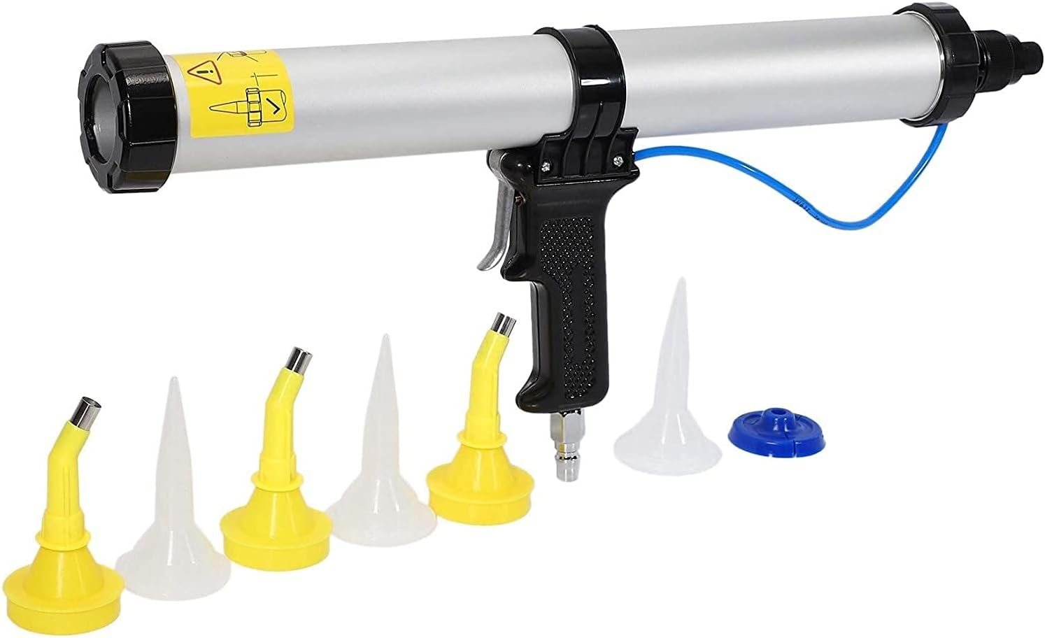 Caulking Tool Kit Pneumatic Caulking Tool Applicator Rubber Tools Silicone Sealant Finishing Tool Kit (15 Inches 600Ml)