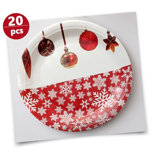 Set de vaisselle avec assiette en papier pour buffet et réception - 6