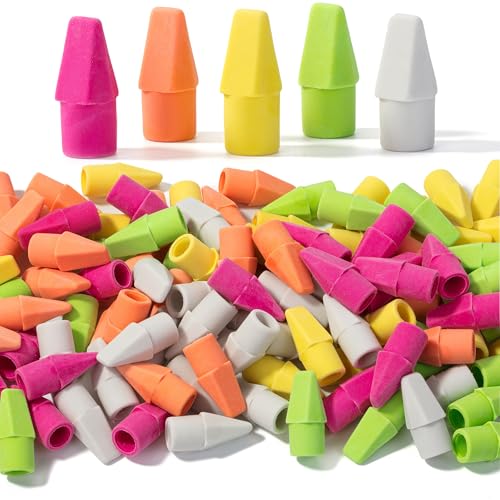 Mr. Pen- Pencil Erasers Toppers, 120 Pack, Colorful, Latex Free, No Smudge