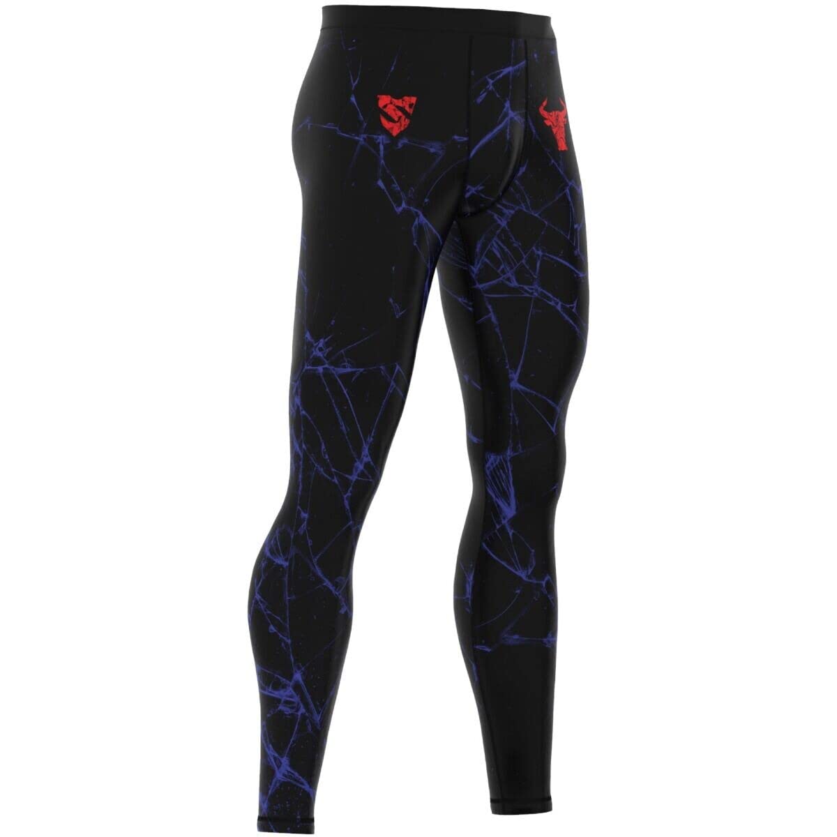 SMMASH Kompressionshose Herren Laufhose Lang Funktionshose Leggings Sportleggings Für Männer Atmungsaktiv Second Skin Technologie Running Hose Sporthose