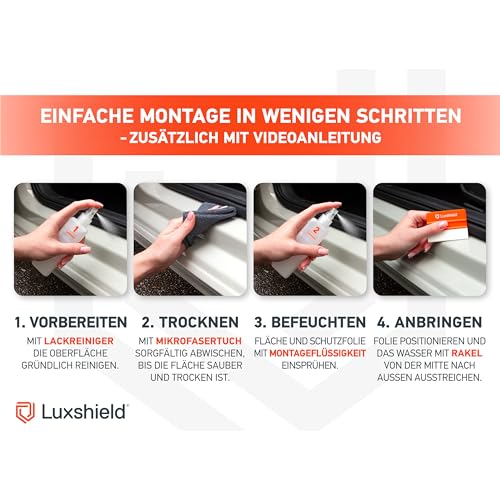 Protection seuil de porte Porsche Macan 2 transparent et invisible contre les rayures Luxshield - 5