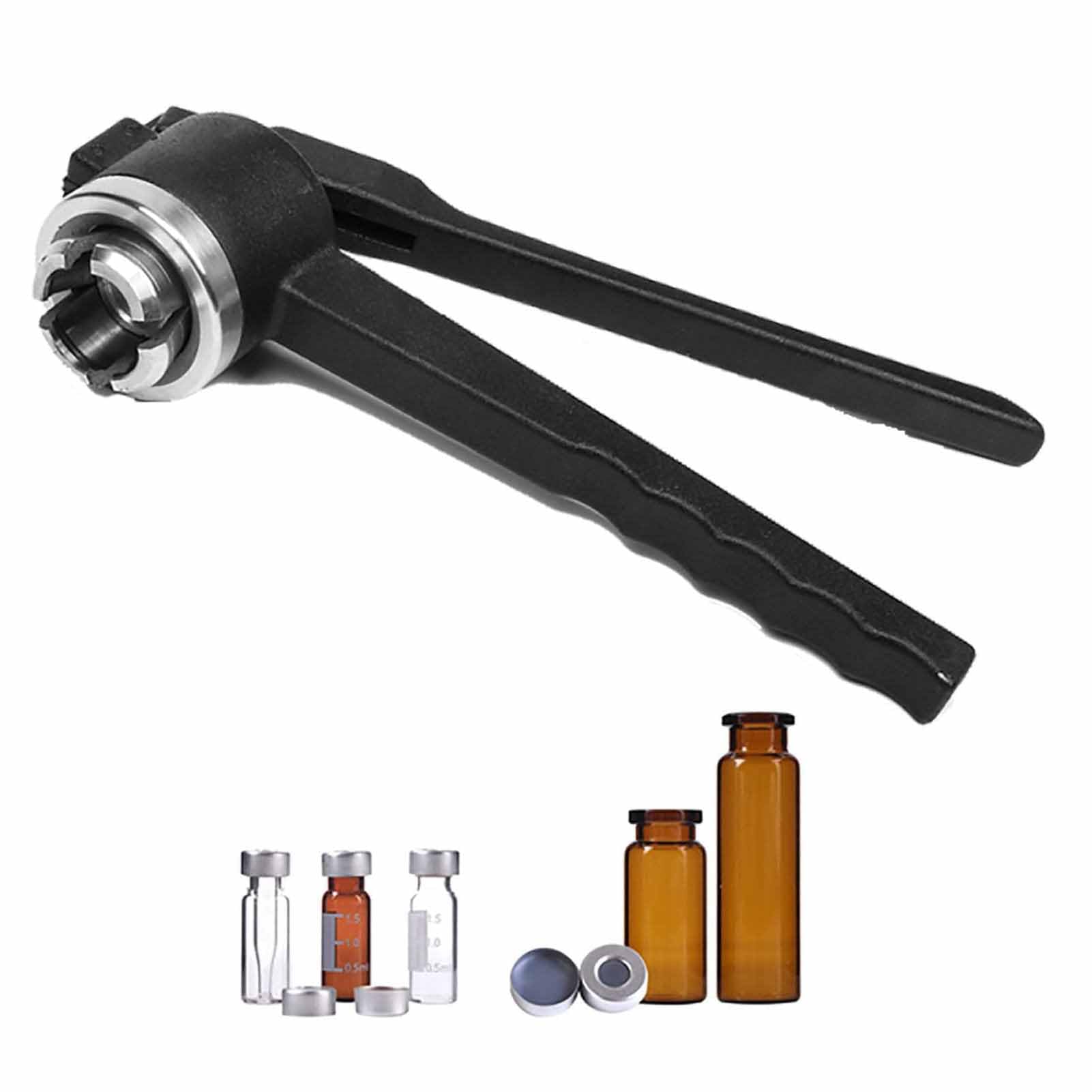 Bottle Capper， 11mm 13mm 20mm Bottle Cap Crimping Stainless Steel Tools, for Aluminium Caps, Flip Off Vial Crimper(11mm)